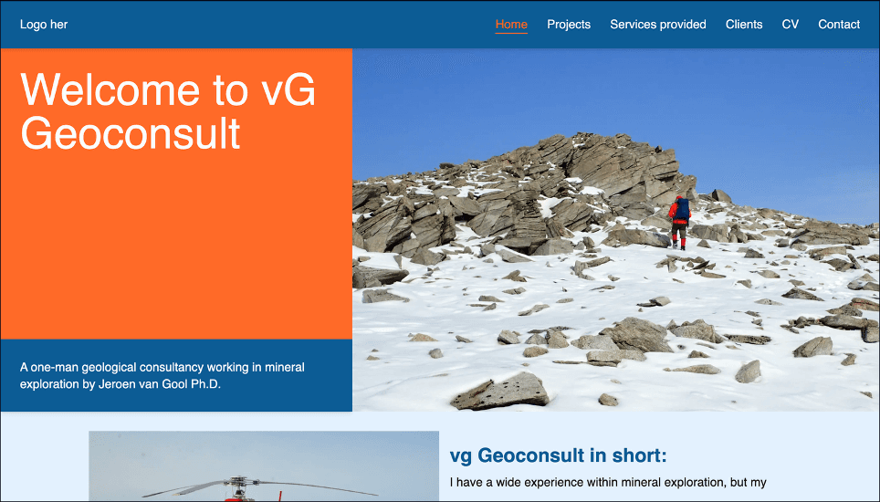 Screenshot of VG-Geoconsult.dk